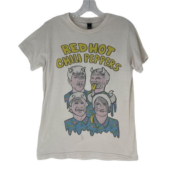 Tultex Tops - Red Hot Chili Peppers 2017 Tour Concert Tshirt White Small Band